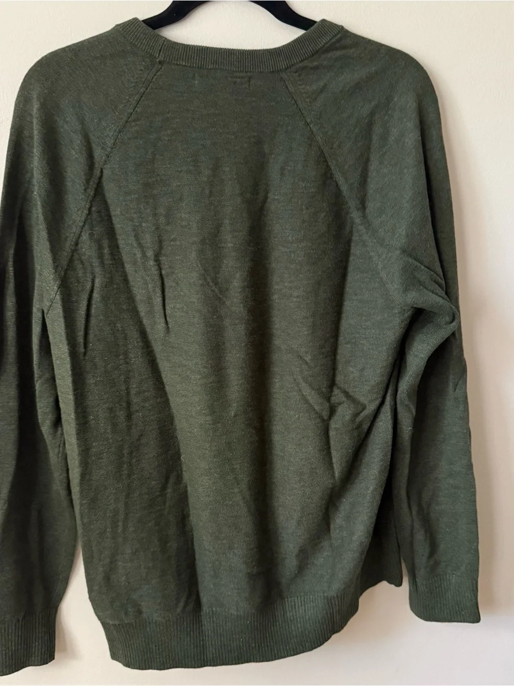 Banana Republic Organic Slub Cotton Crewneck Sweater Green Men’s M